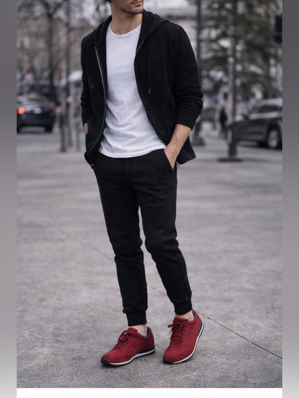 Prada Men’s Red Sneakers | Suede & Nylon | Luxury Casual Trainer